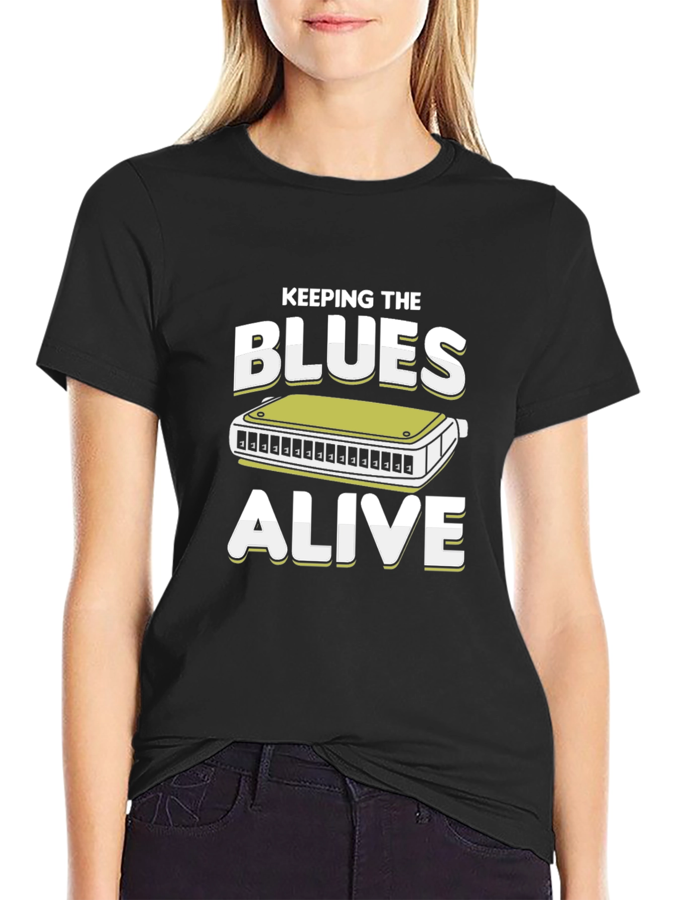Keeping the Blues Alive T-Shirt Harmonica Tee