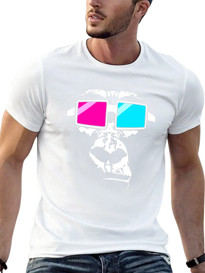 Gorilla 3D Glasses Graphic Tee - Black