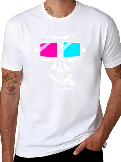 Gorilla 3D Glasses Graphic Tee - Black