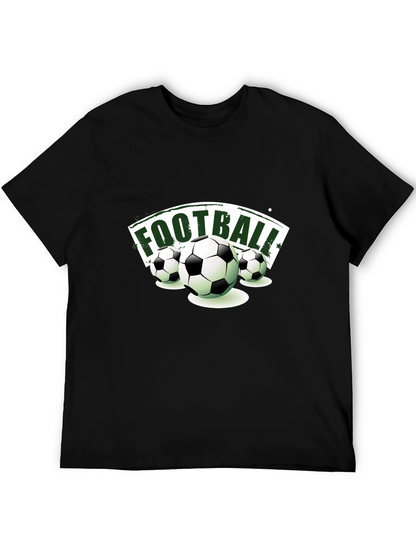 Football Graphic Tee | Sporty Black T-Shirt