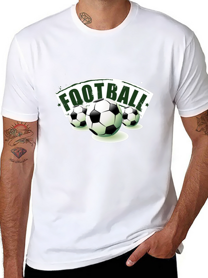 Football Graphic Tee | Sporty Black T-Shirt
