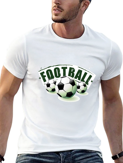 Football Graphic Tee | Sporty Black T-Shirt