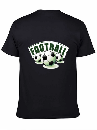 Football Graphic Tee | Sporty Black T-Shirt