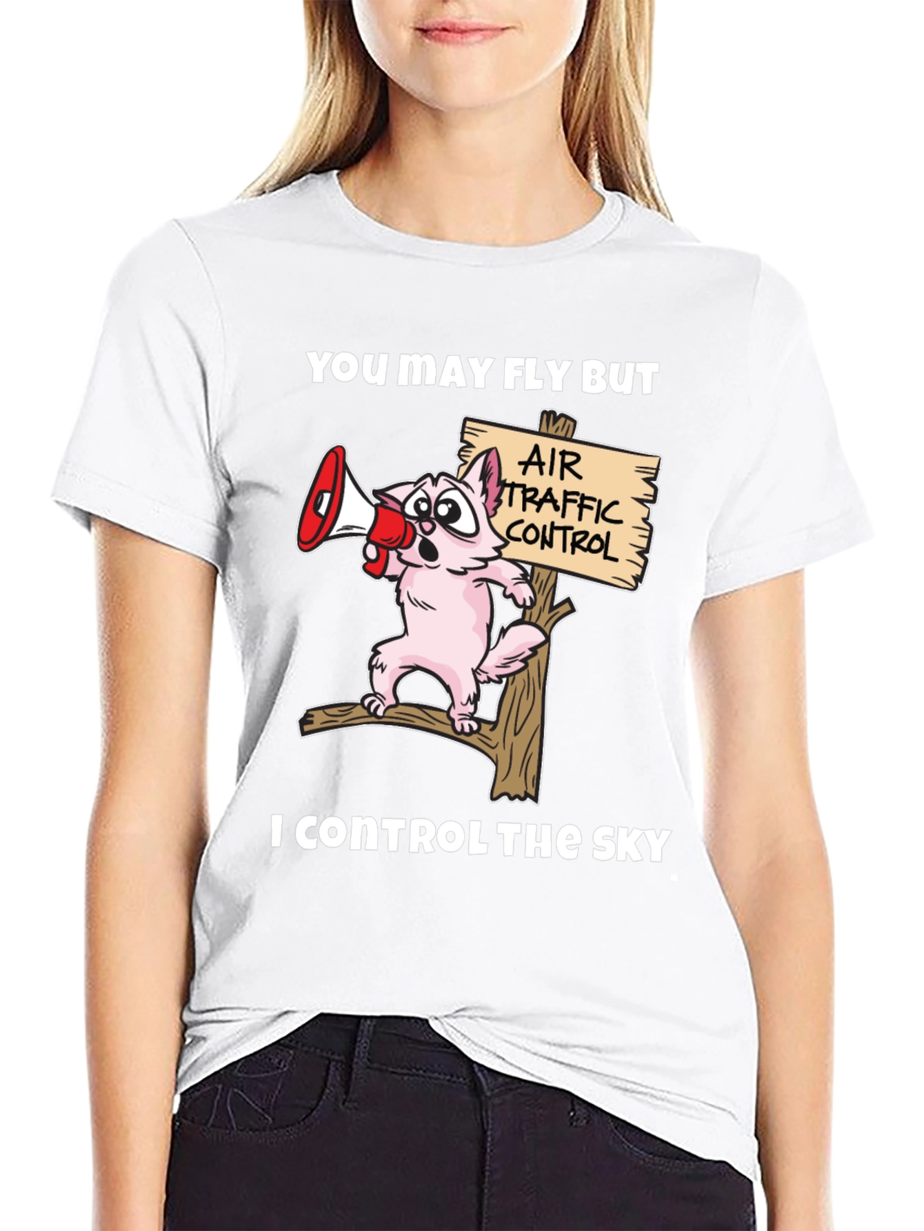 Air Traffic Controller Cat T-Shirt