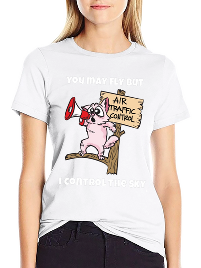 Air Traffic Controller Cat T-Shirt