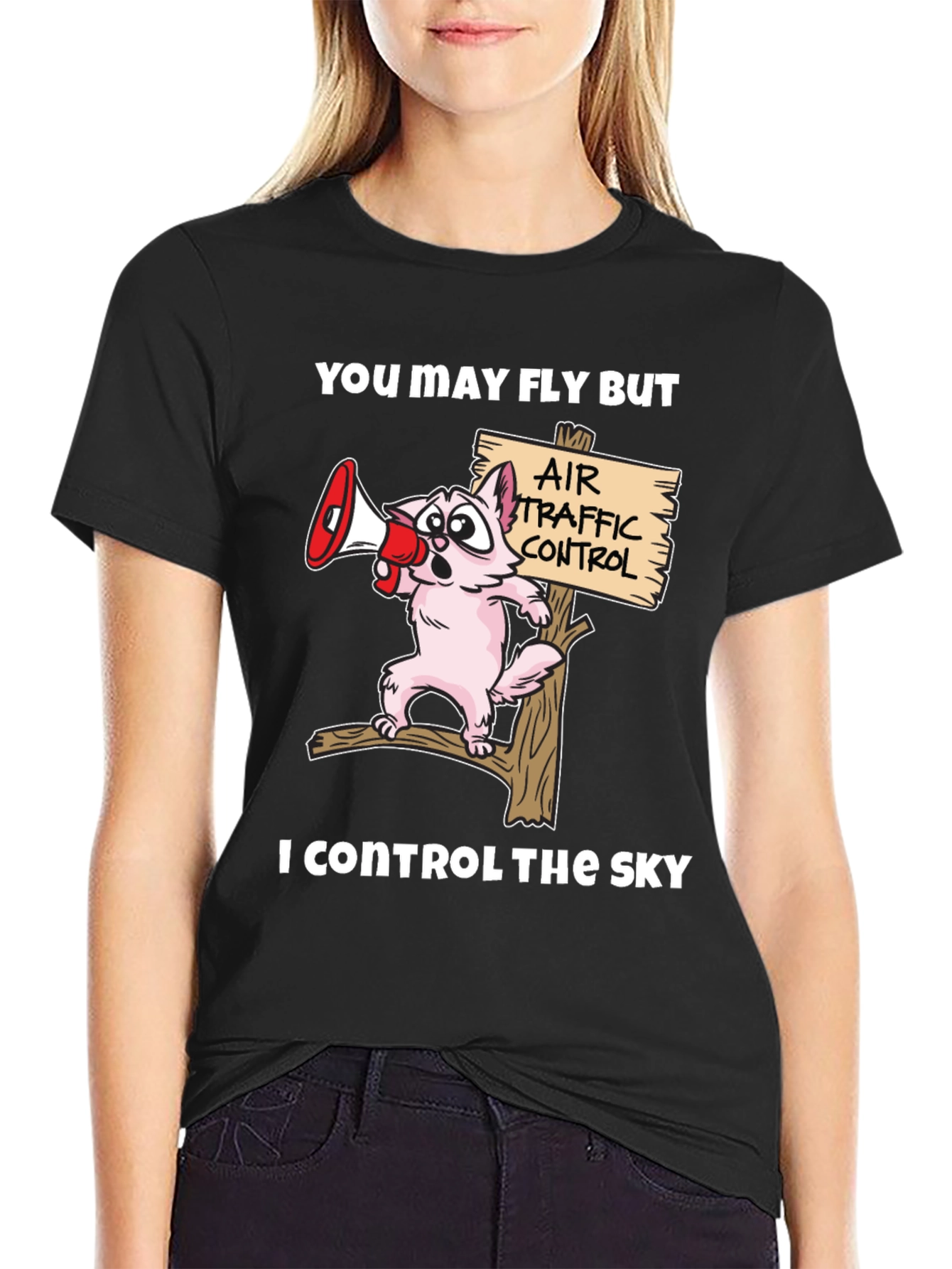 Air Traffic Controller Cat T-Shirt