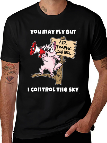 Air Traffic Controller Cat T-Shirt
