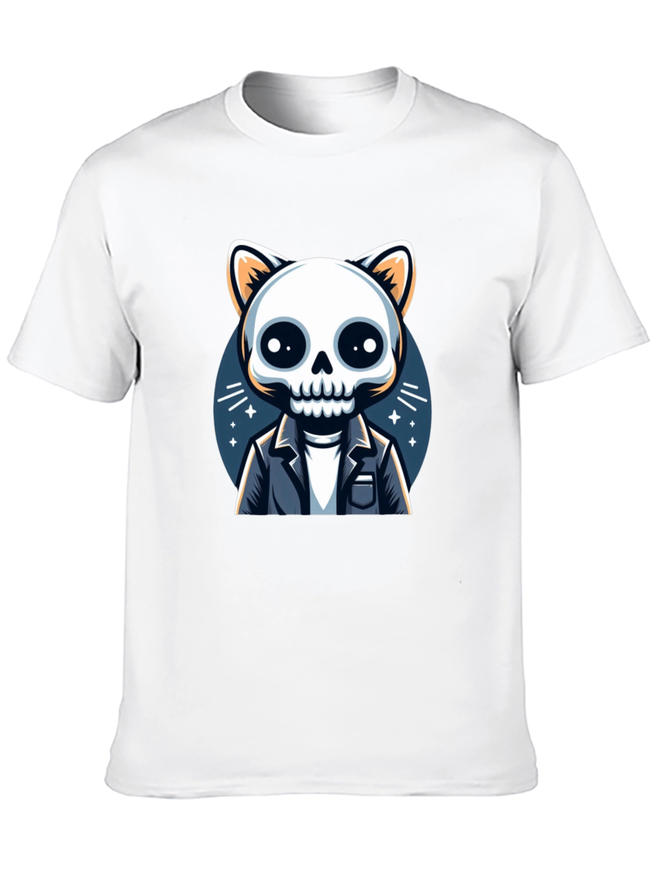 Cat Skeleton T-Shirt - Unique & Spooky Style