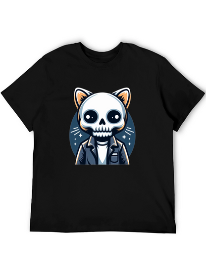 Cat Skeleton T-Shirt - Unique & Spooky Style
