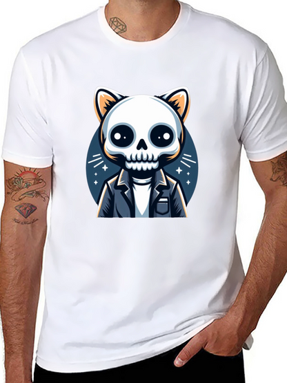 Cat Skeleton T-Shirt - Unique & Spooky Style