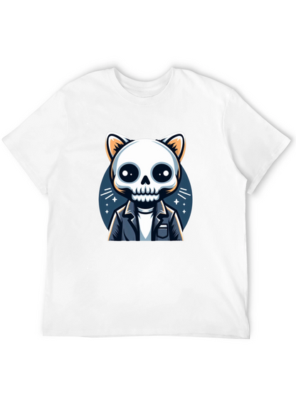 Cat Skeleton T-Shirt - Unique & Spooky Style
