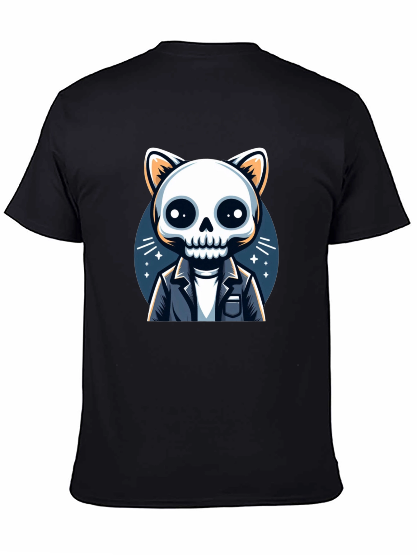 Cat Skeleton T-Shirt - Unique & Spooky Style