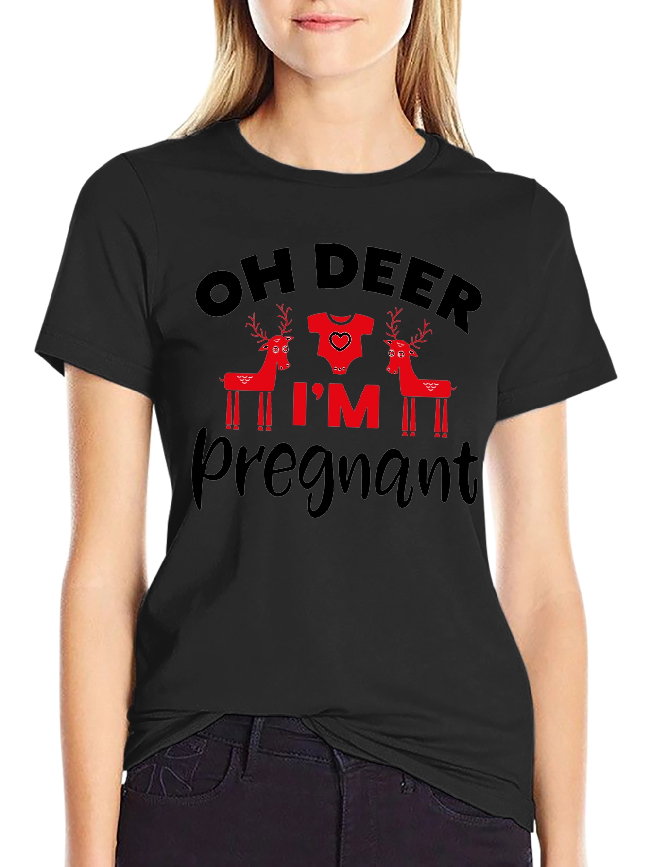 Oh Deer Im Pregnant T-Shirt