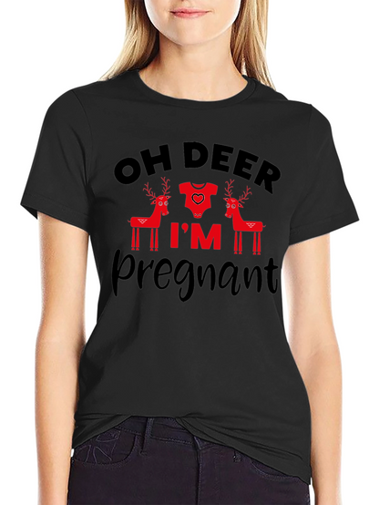 Oh Deer Im Pregnant T-Shirt