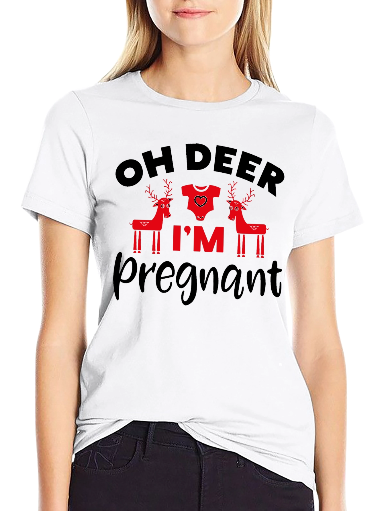 Oh Deer Im Pregnant T-Shirt