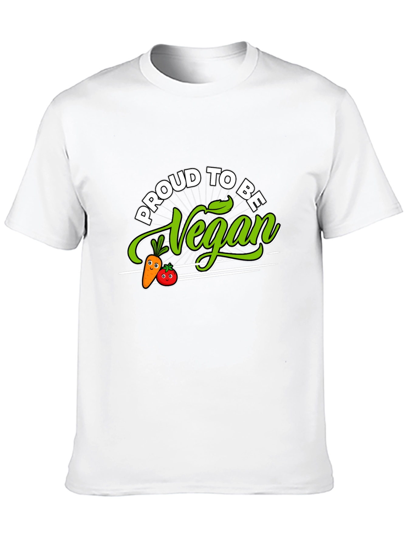 Proud to Be Vegan T-Shirt - Black Vegetarian Apparel