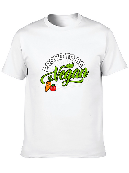 Proud to Be Vegan T-Shirt - Black Vegetarian Apparel