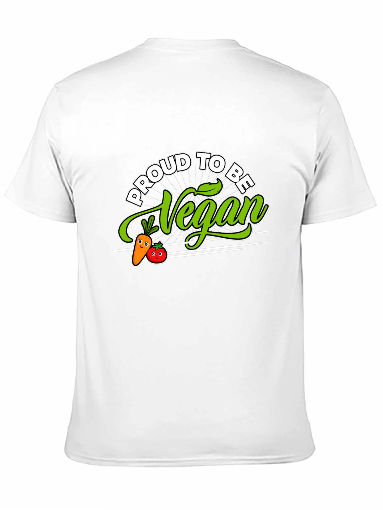 Proud to Be Vegan T-Shirt - Black Vegetarian Apparel