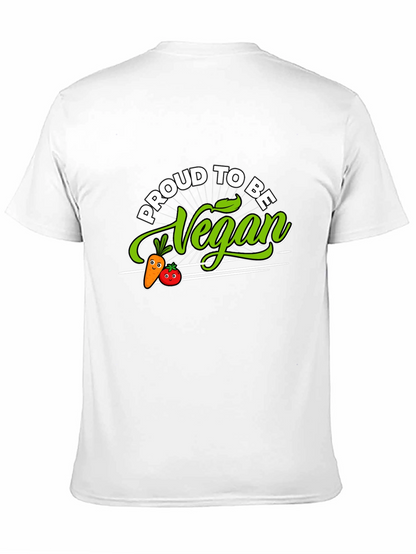 Proud to Be Vegan T-Shirt - Black Vegetarian Apparel