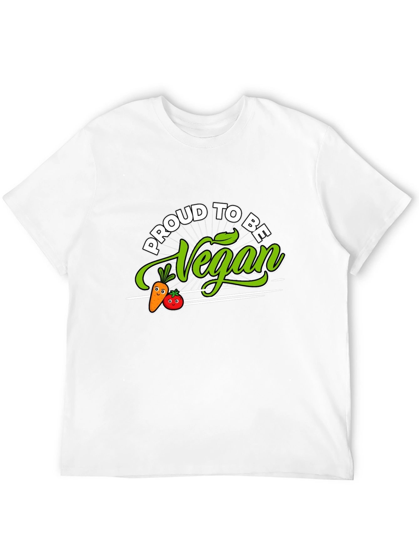 Proud to Be Vegan T-Shirt - Black Vegetarian Apparel