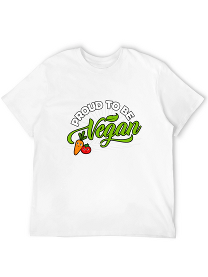 Proud to Be Vegan T-Shirt - Black Vegetarian Apparel