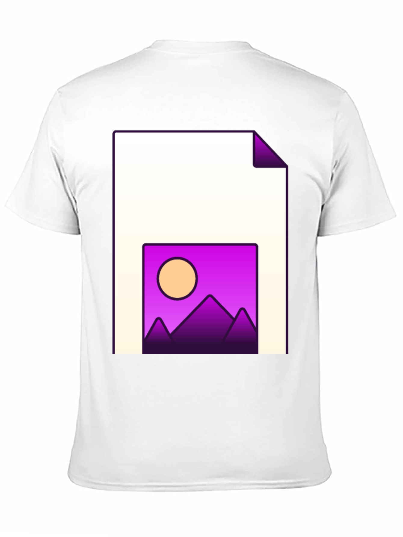 Modern Graphic T-Shirt: Sunset Landscape Tee