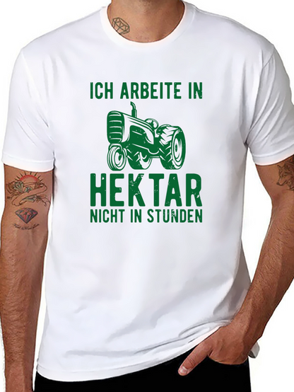 Ich Arbeite In Hektar Black T-Shirt