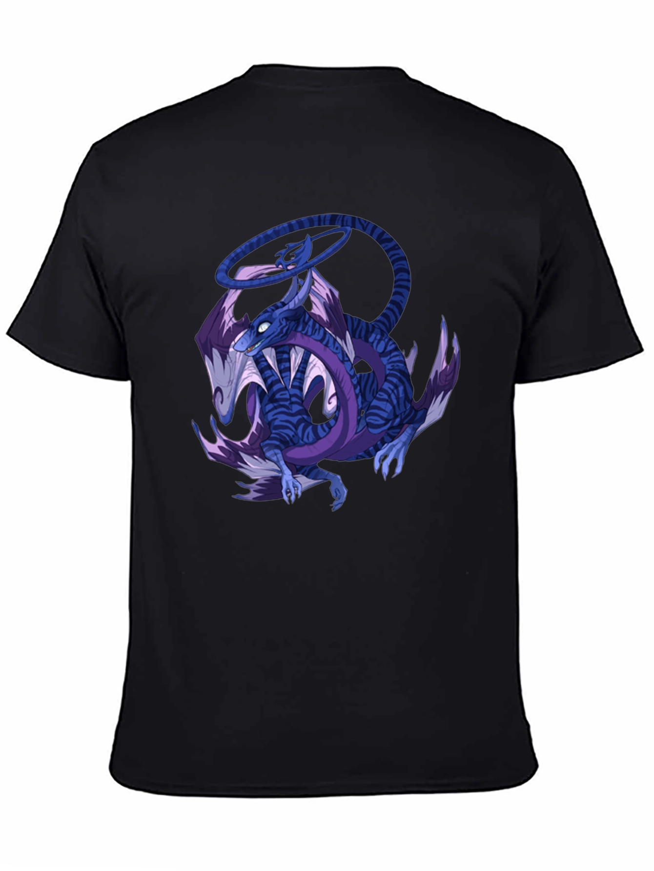 Dragon Graphic Print Crew Neck T-Shirt