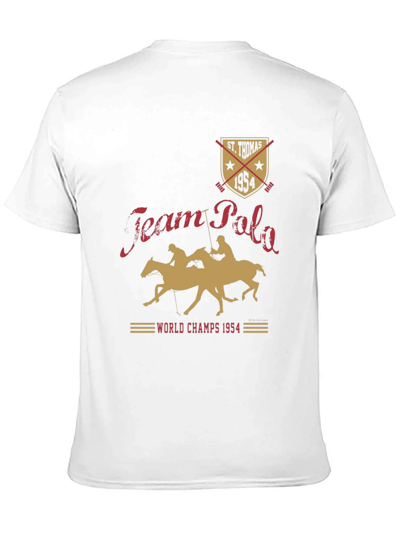 St. Thomas Team Polo 1954 Black T-Shirt