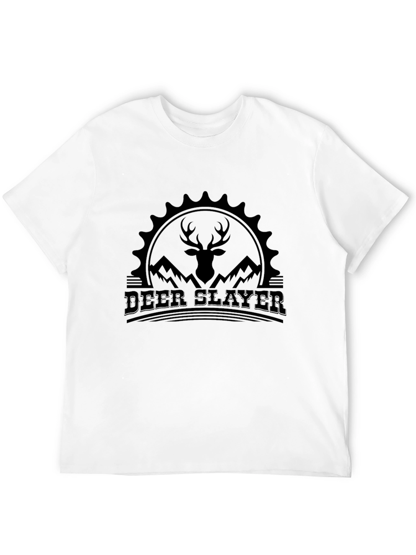 Deer Slayer Graphic Tee - Mountain Hunter T-Shirt