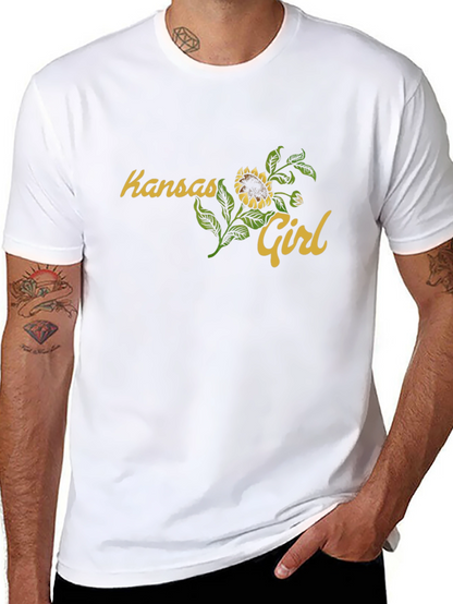Kansas Girl Sunflower Graphic T-Shirt