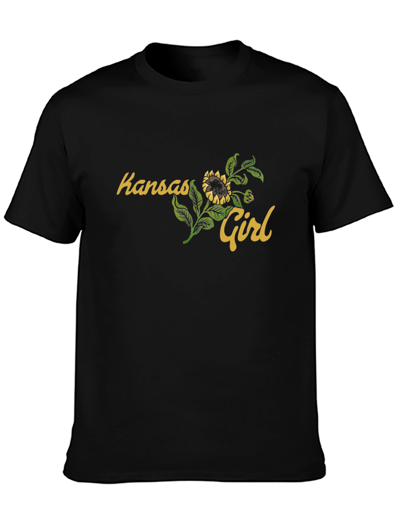Kansas Girl Sunflower Graphic T-Shirt