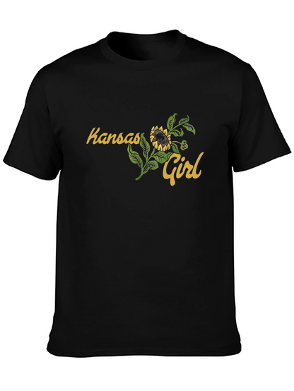 Kansas Girl Sunflower Graphic T-Shirt