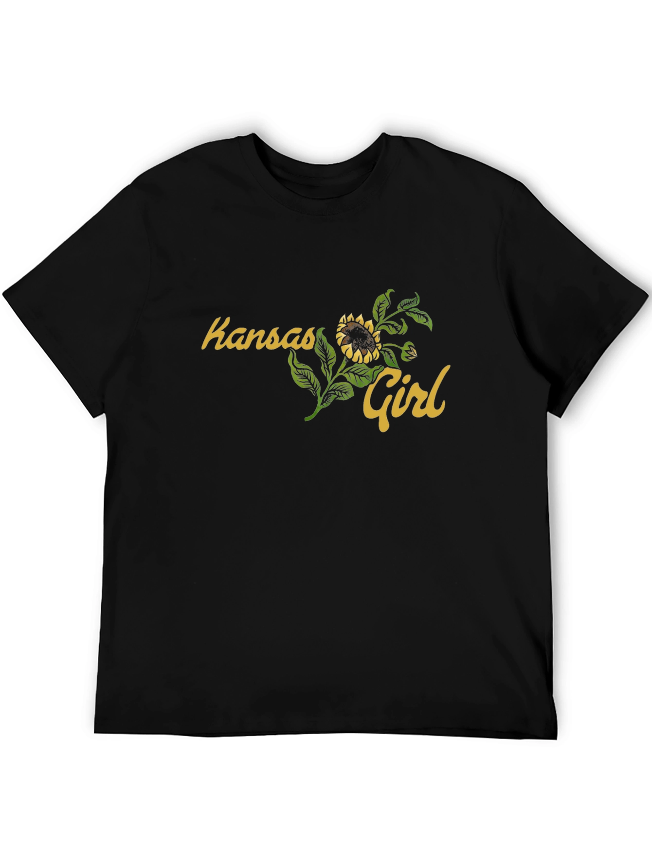 Kansas Girl Sunflower Graphic T-Shirt