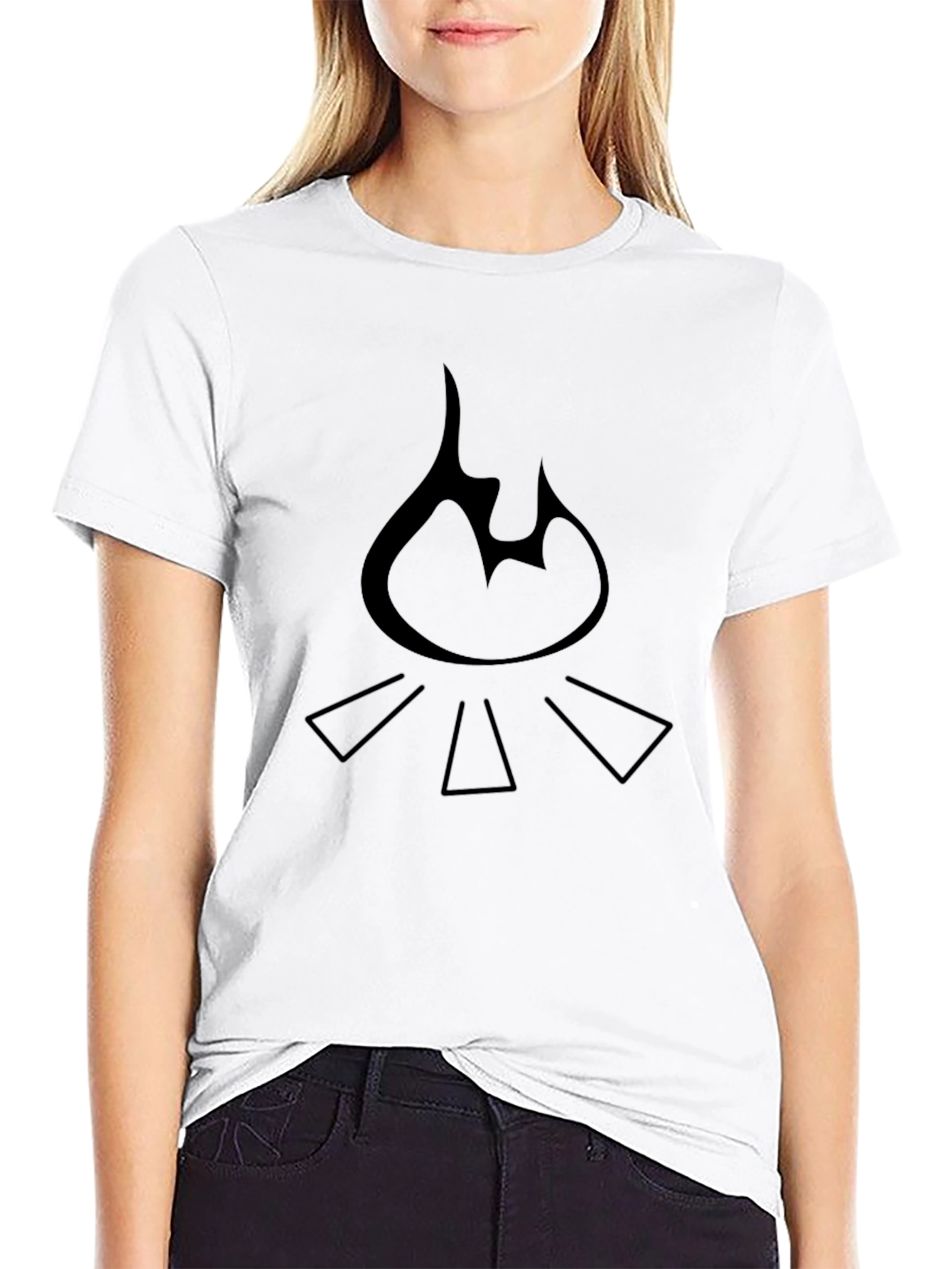 Campfire Graphic Tee - Black Cotton Comfort
