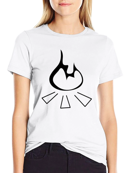 Campfire Graphic Tee - Black Cotton Comfort