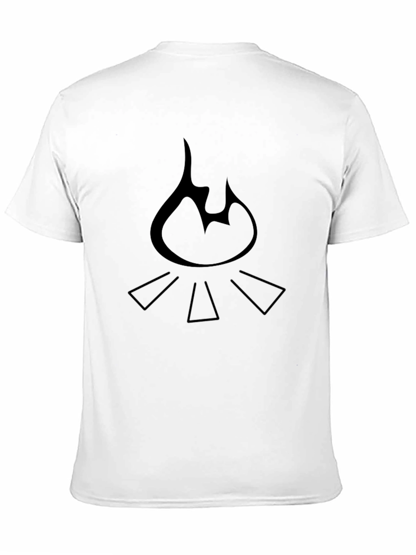 Campfire Graphic Tee - Black Cotton Comfort