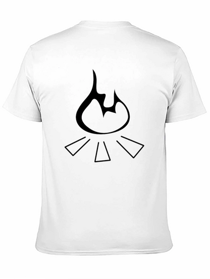 Campfire Graphic Tee - Black Cotton Comfort