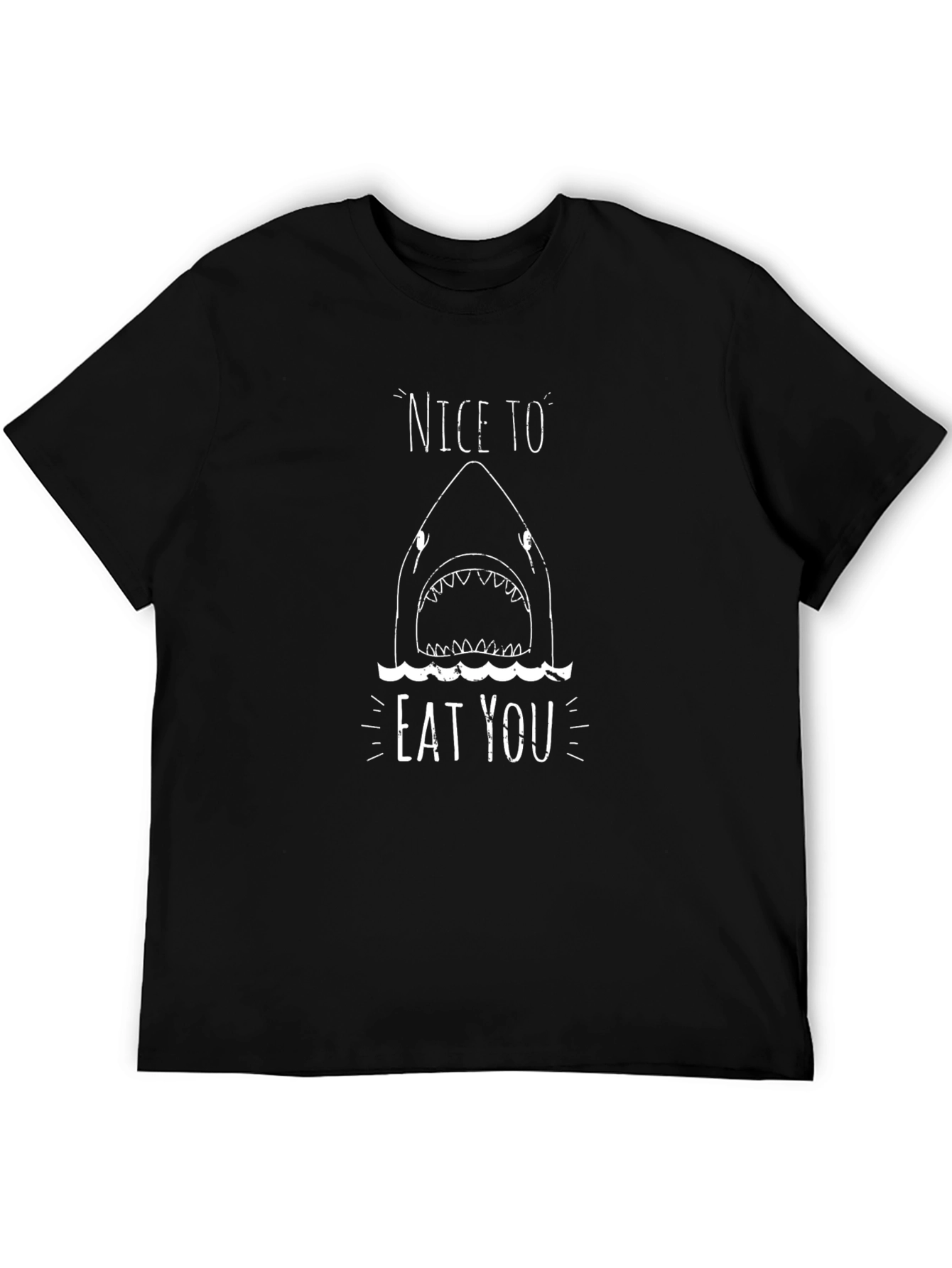 Nice To Eat You Shark Graphic T-Shirt