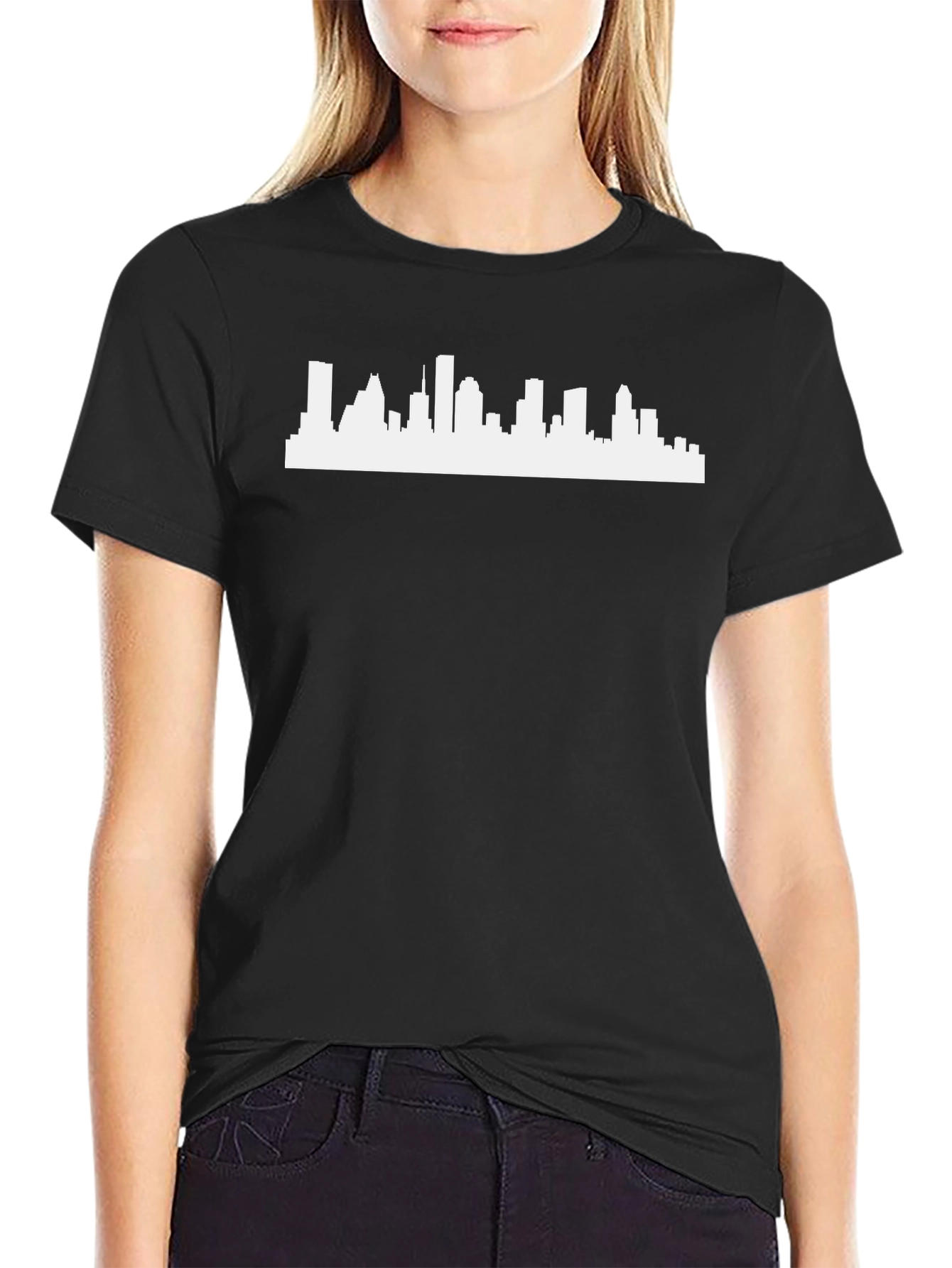 City Skyline Graphic Tee - Black