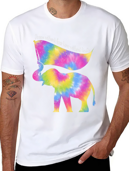 Tie Dye Elephant T-Shirt - Dream Without Fear