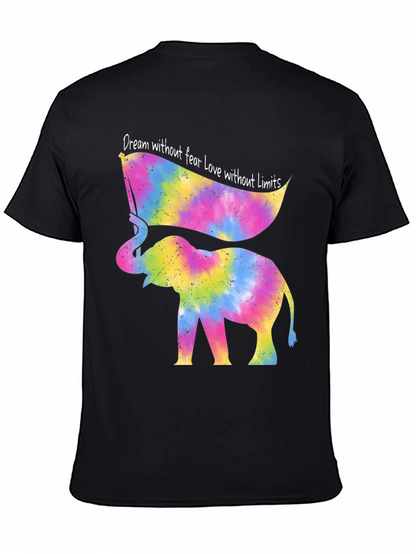 Tie Dye Elephant T-Shirt - Dream Without Fear