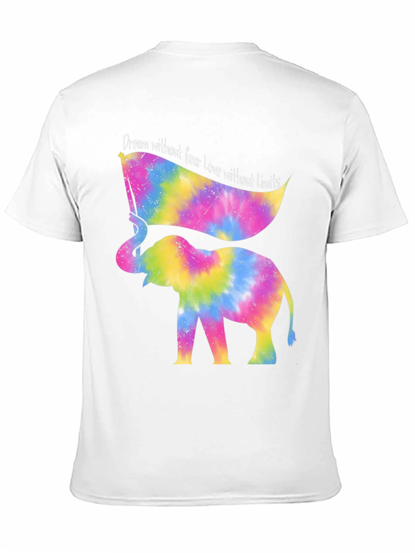 Tie Dye Elephant T-Shirt - Dream Without Fear