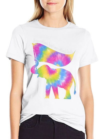 Tie Dye Elephant T-Shirt - Dream Without Fear