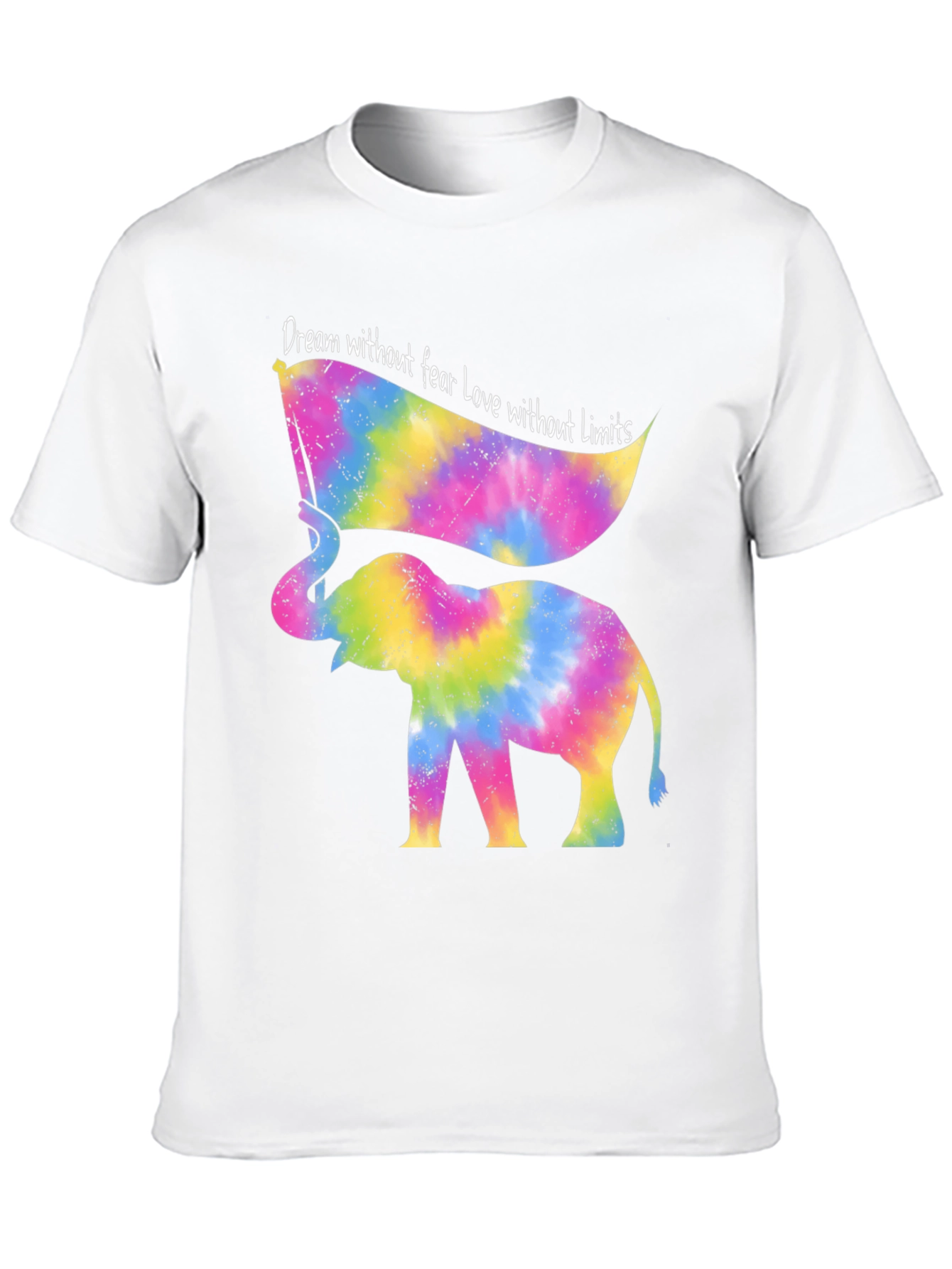 Tie Dye Elephant T-Shirt - Dream Without Fear