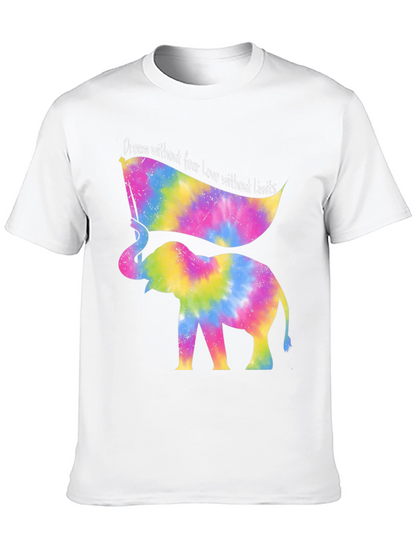 Tie Dye Elephant T-Shirt - Dream Without Fear