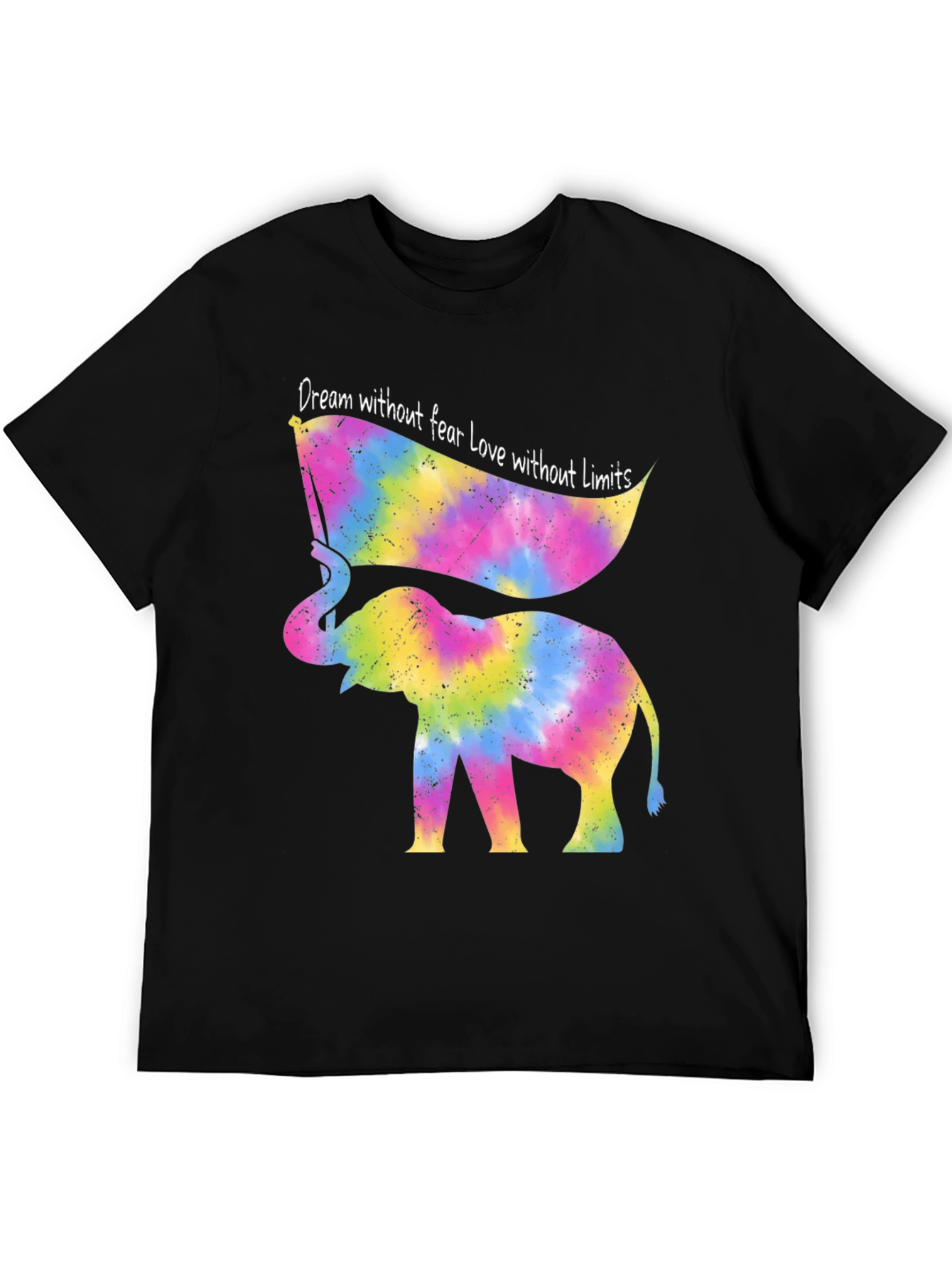 Tie Dye Elephant T-Shirt - Dream Without Fear
