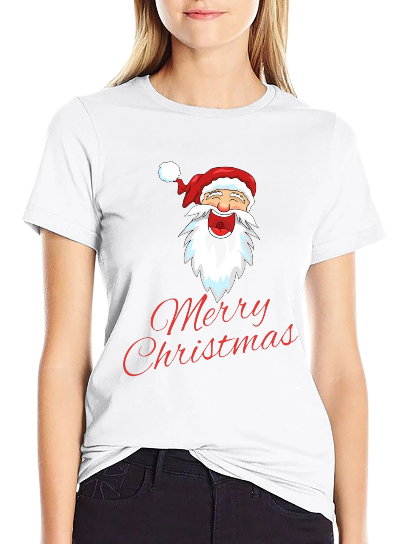 Merry Christmas Santa T-Shirt - Holiday Cheer