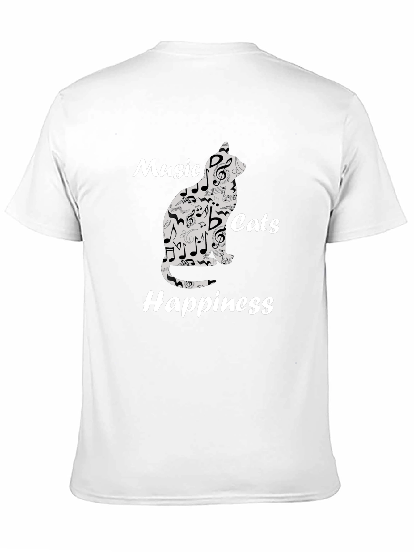 Music Cats Happiness Graphic Tee