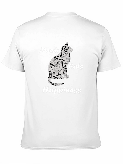 Music Cats Happiness Graphic Tee